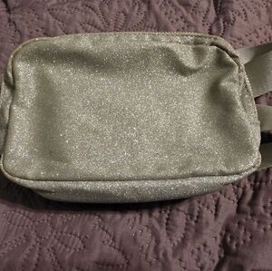 Madison West Sparkling Silver Fanny Pack Bag